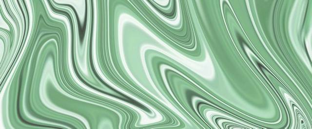 抽象绿色流动金属