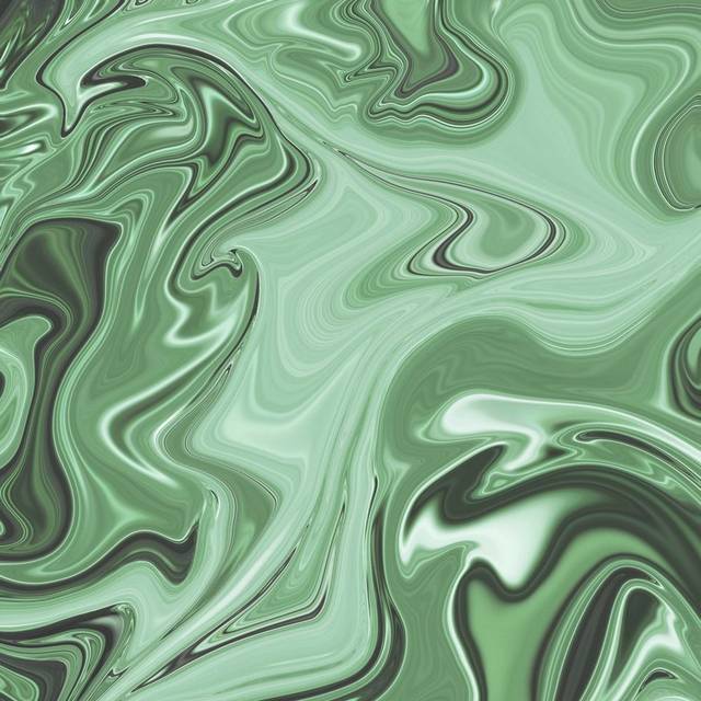 绿色艺术流动金属