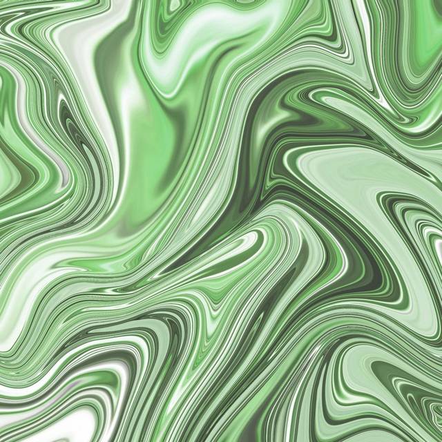 绿色抽象流动金属