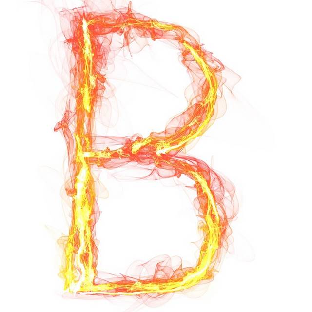 金色字母B