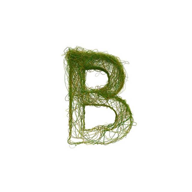 绿色字母B