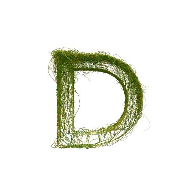 绿色字母D