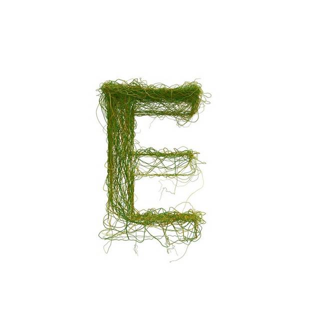 绿色字母E