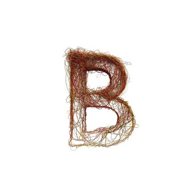 棕色字母B