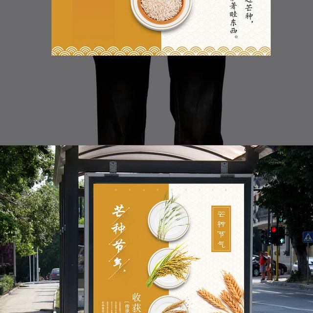 中国节气芒种海报