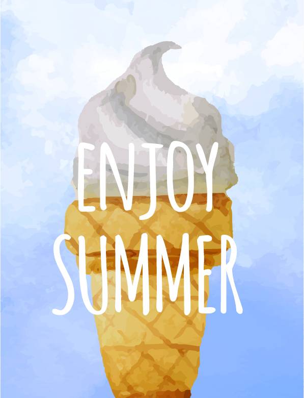 夏日冰淇淋背景