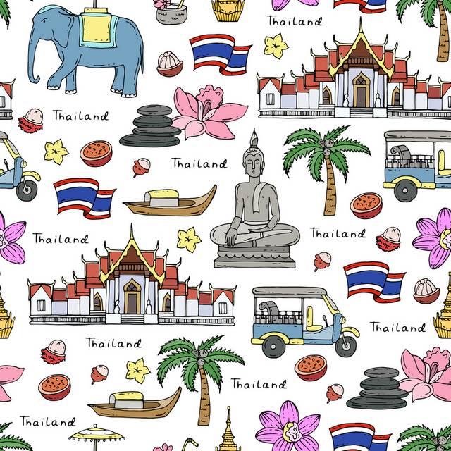卡通泰国图案
