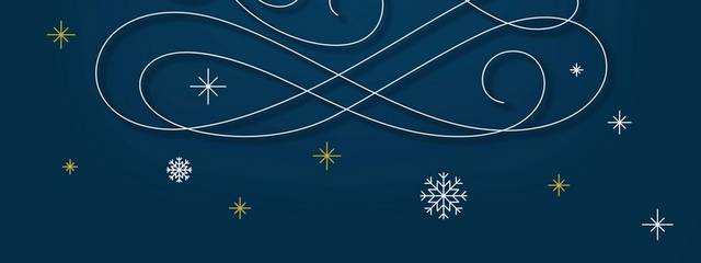 典雅深蓝圣诞节背景