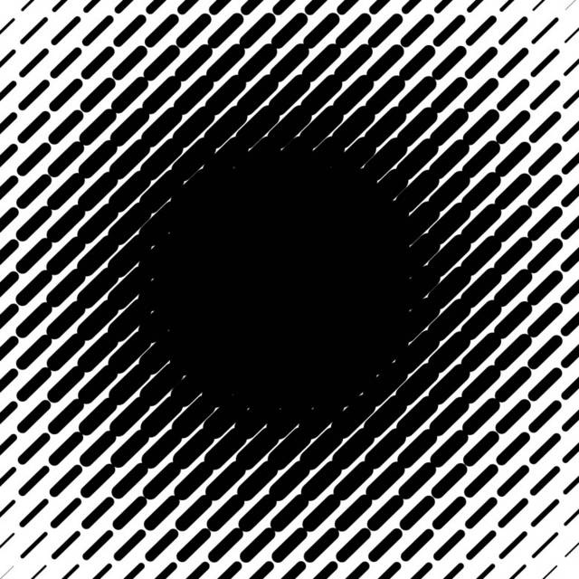 黑白线条圆形底纹
