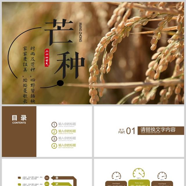 芒种节气教育培训PPT