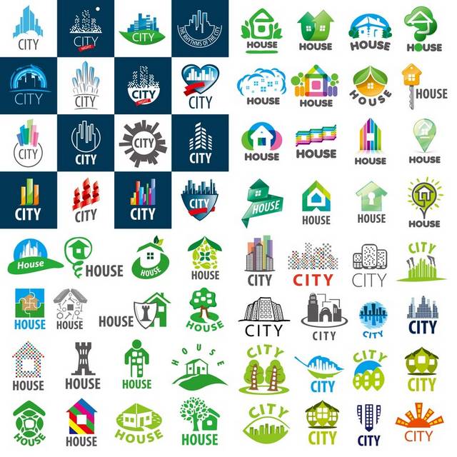 创意城市房屋logo