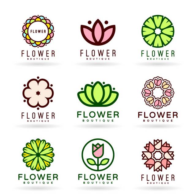 简约卡通花卉logo
