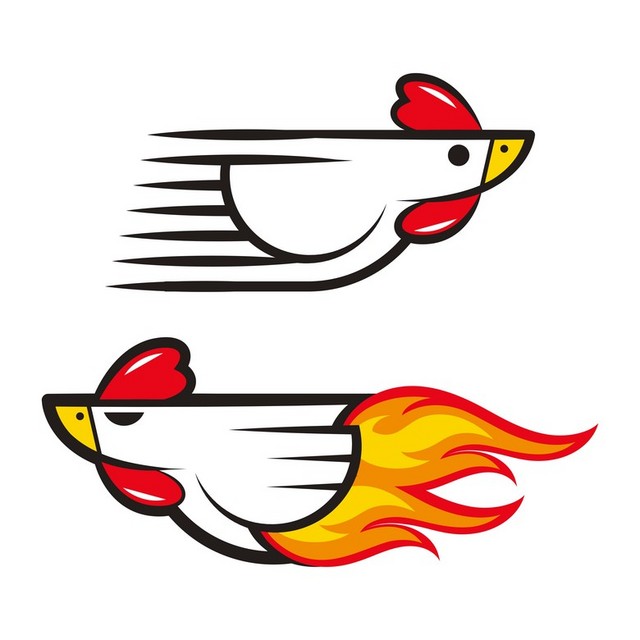 卡通鸡logo
