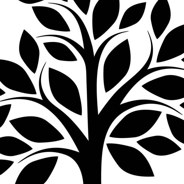 黑色树logo