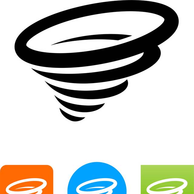 多彩旋涡logo