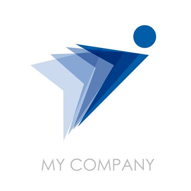 蓝色标志logo