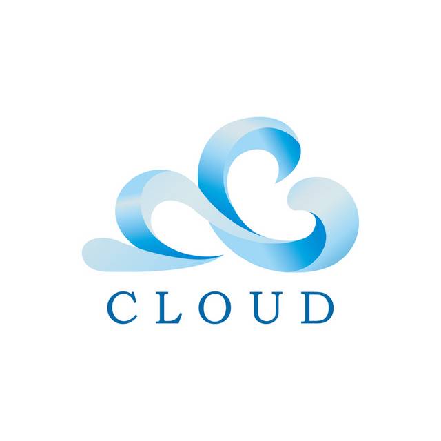 浅蓝色云朵logo