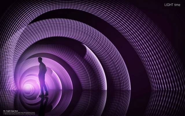 唯美紫色光效舞台背景