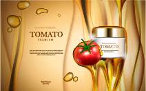 精致番茄护肤品广告素材