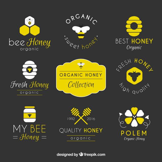 创意小蜜蜂标签