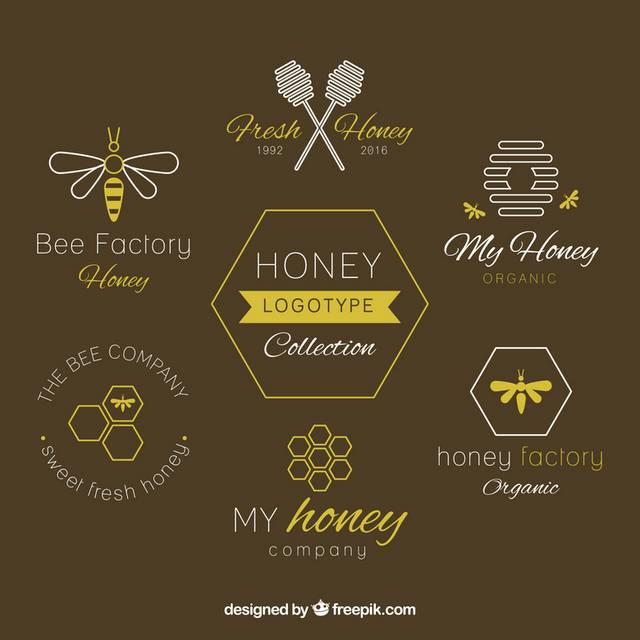 棕色小蜜蜂标签