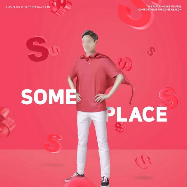韩式时尚男士广告背景