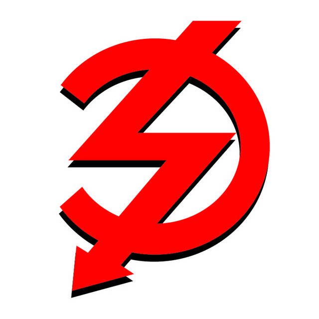 红色闪电logo