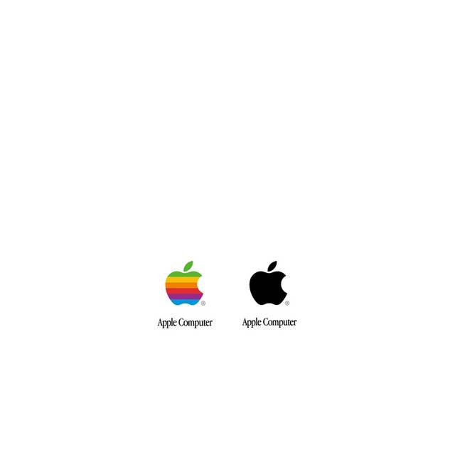彩色苹果logo