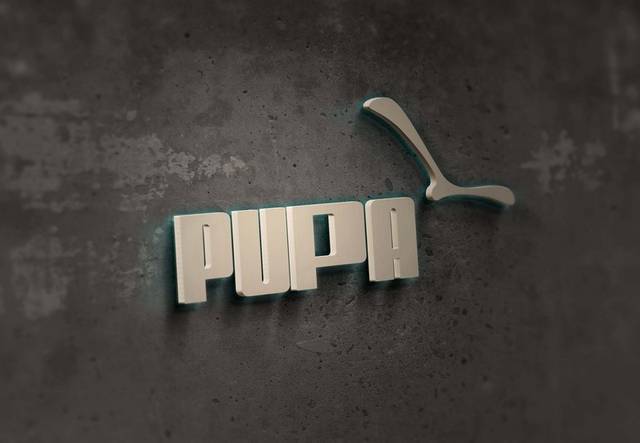 puma深色logo样机