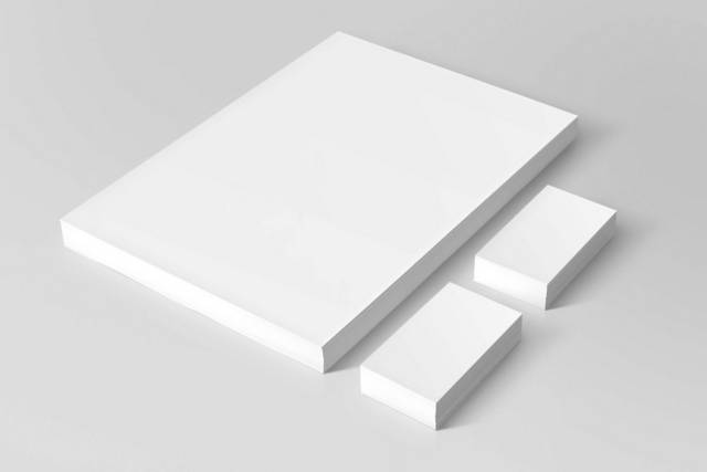 简洁白色纸张vi样机