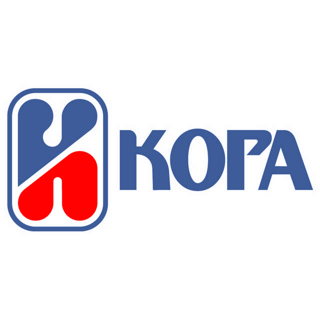 灰红色K字logo