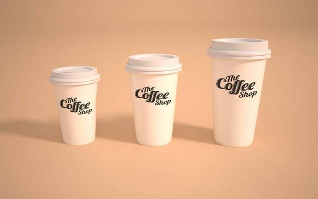 白色简约咖啡杯vi样机模型