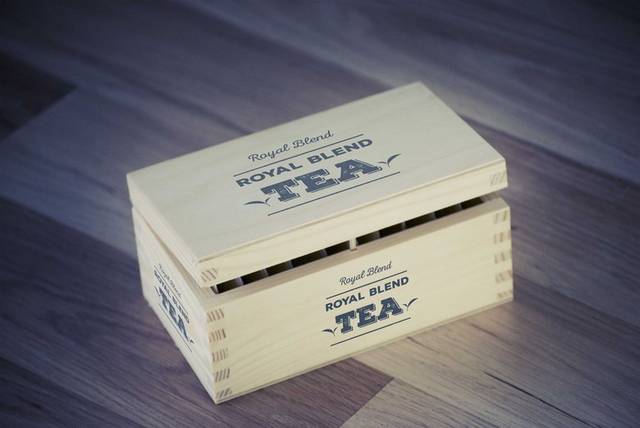 木盒茶叶样机模板