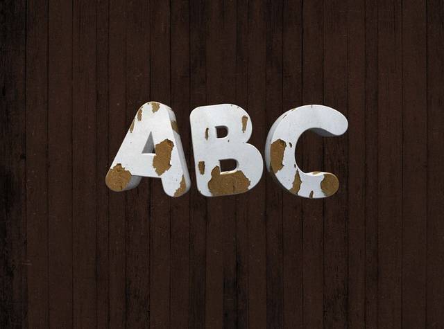 做旧ABC样机logo模板