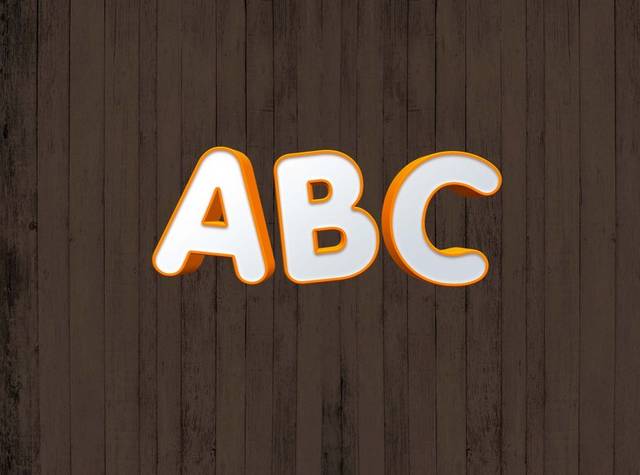ABC字母样机logo模板