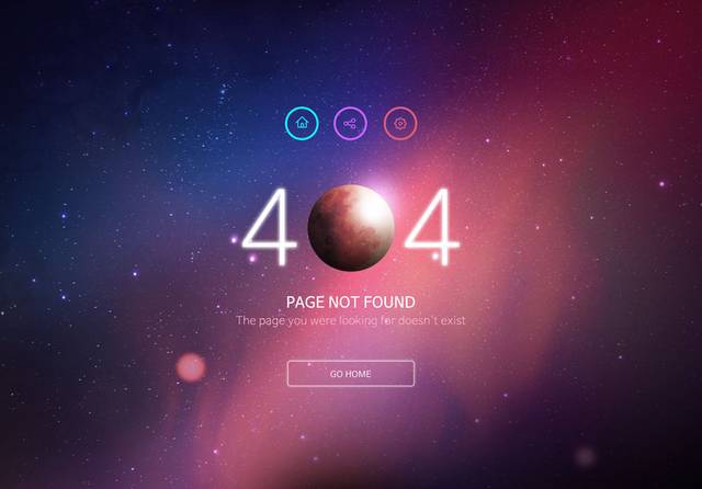 404网站网页模板