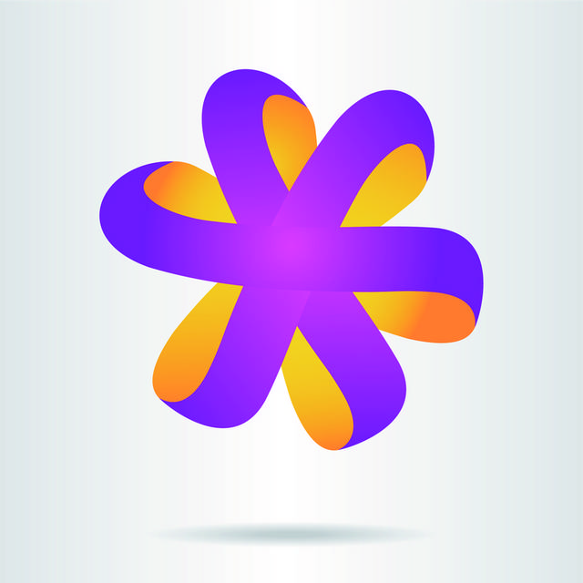 创意紫色图案logo模板