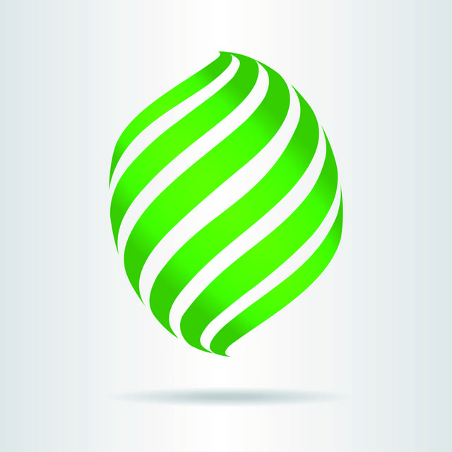 绿色抽象logo模板