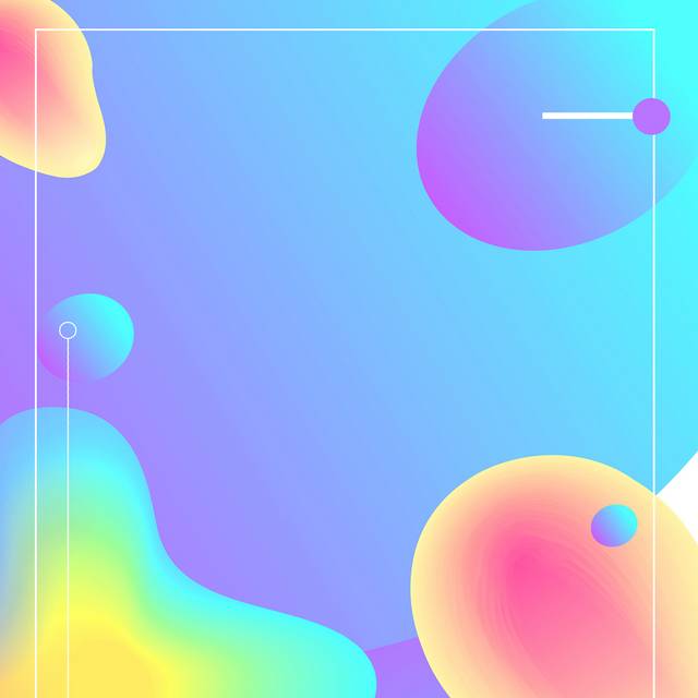 炫彩渐变立体背景