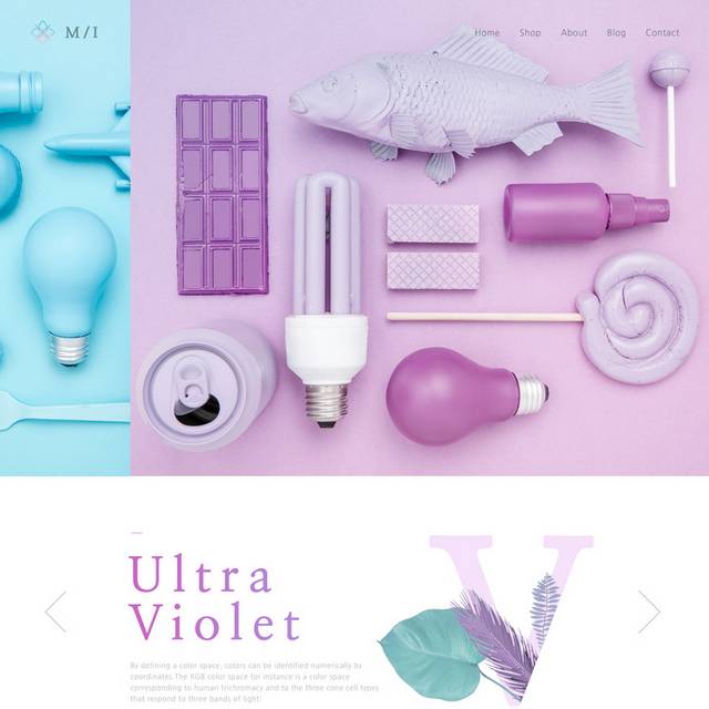 紫色网页UI设计