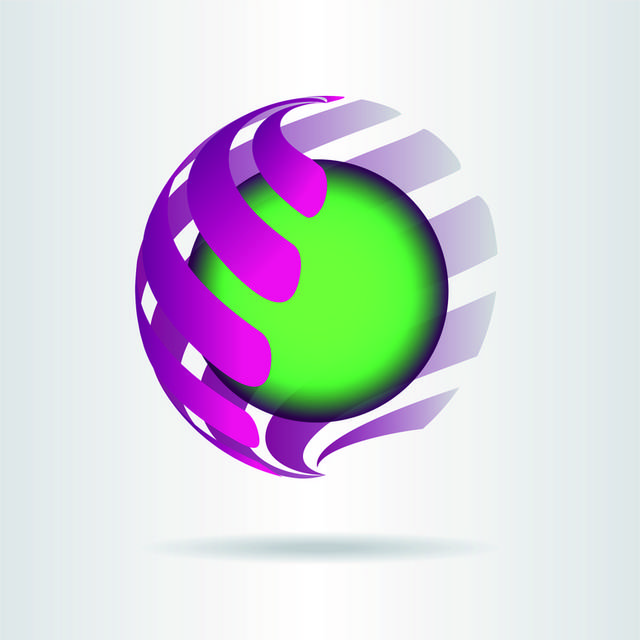 绿色圆球logo素材