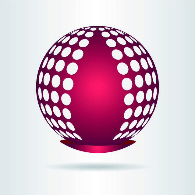 红色球体logo素材
