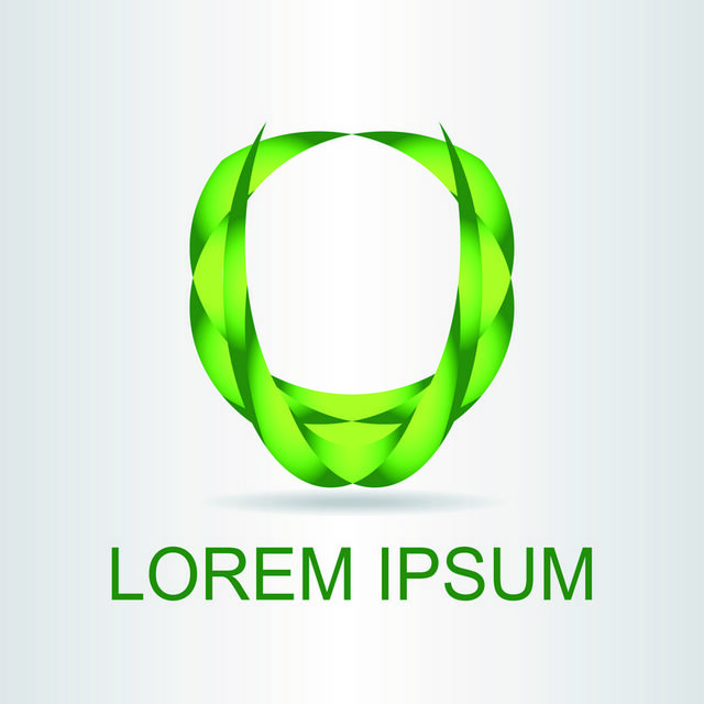 绿色图形logo素材