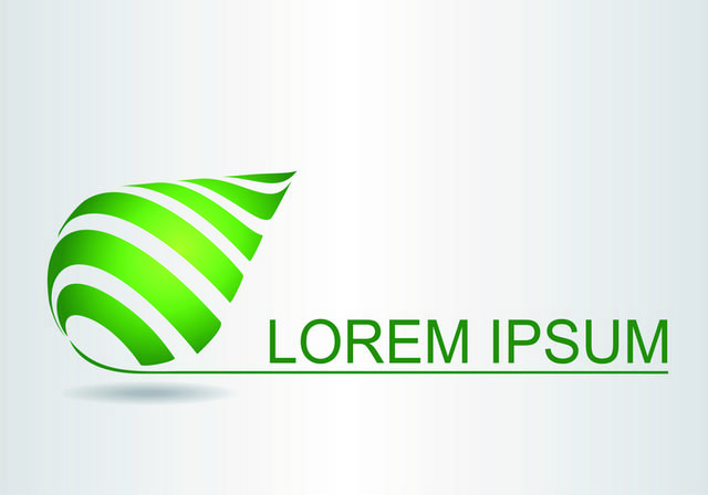 绿色时尚logo素材模板