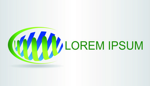 科技感绿色椭圆logo