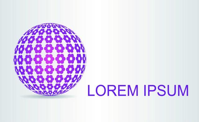 紫色球状科技感logo