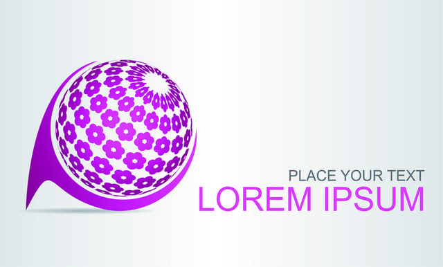 紫色圆形科技感logo