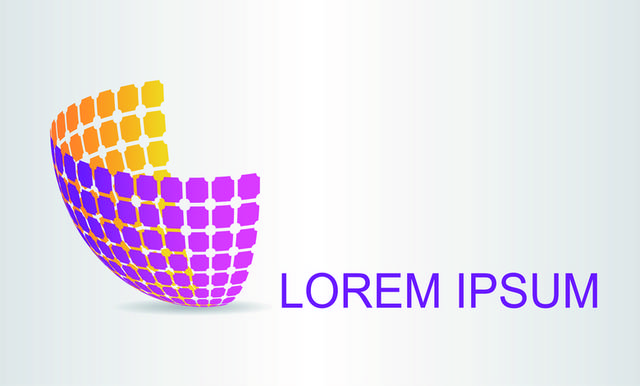 紫色创意科技感logo素材模板