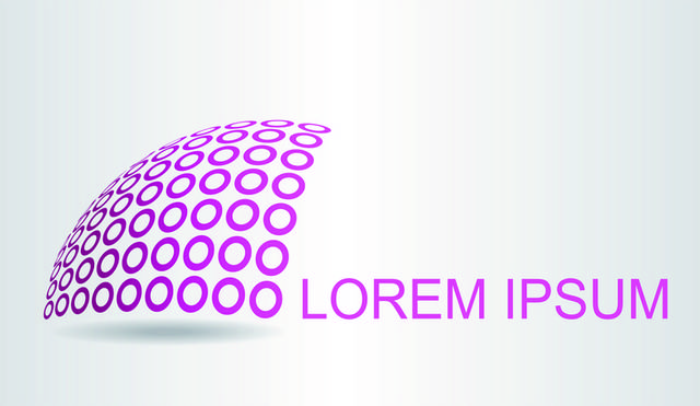 创意紫色logo素材模板
