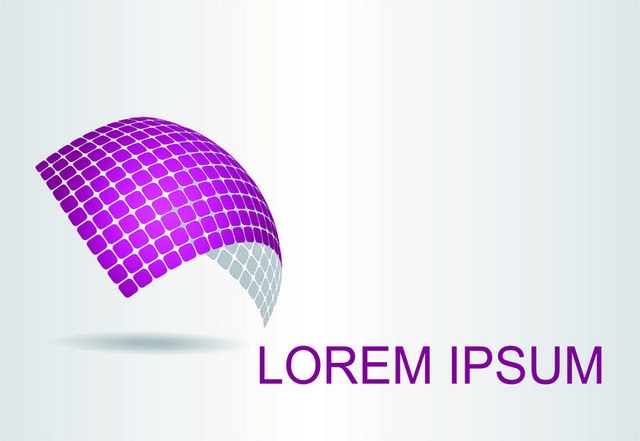紫色简约创意logo素材模板